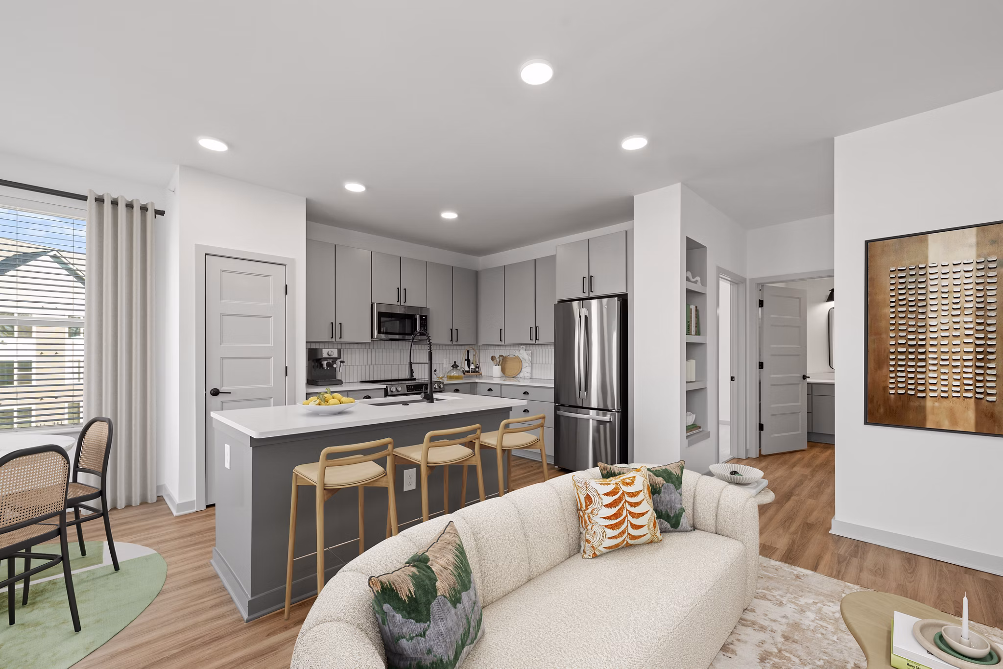 kitchen at Elan Capital Hills Apartments 