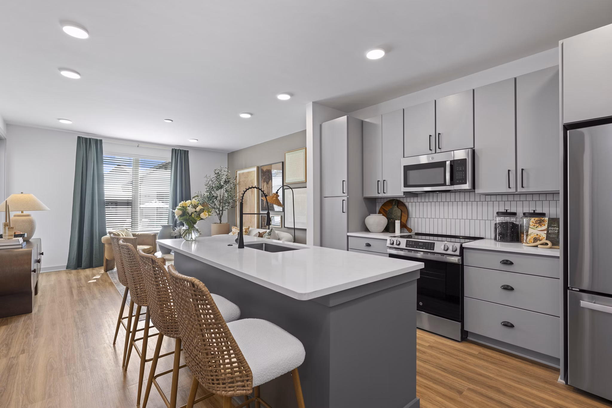 kitchen at Elan Capital Hills Apartments 