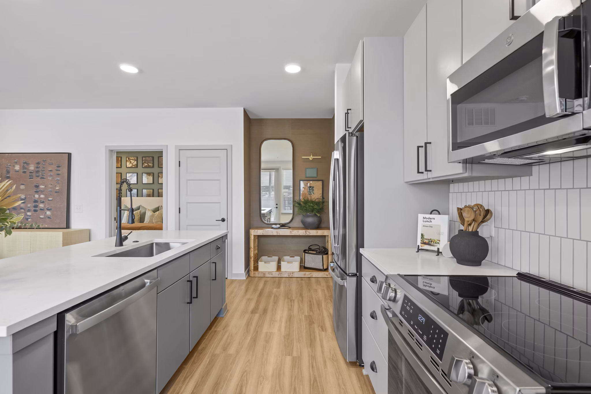 kitchen at Elan Capital Hills Apartments 
