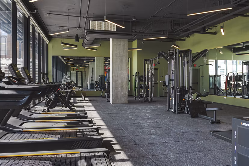 fitness center at Rosie Apartments