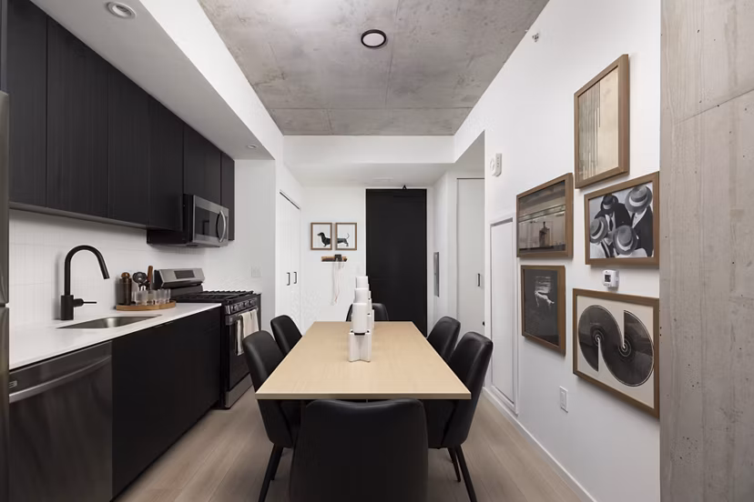 kitchen at Rosie Apartments