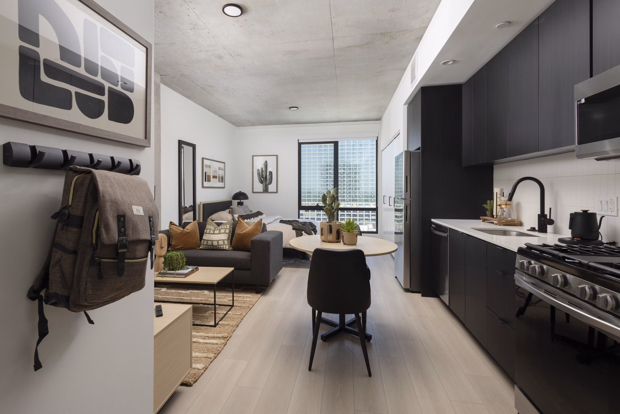 kitchen at Rosie Apartments