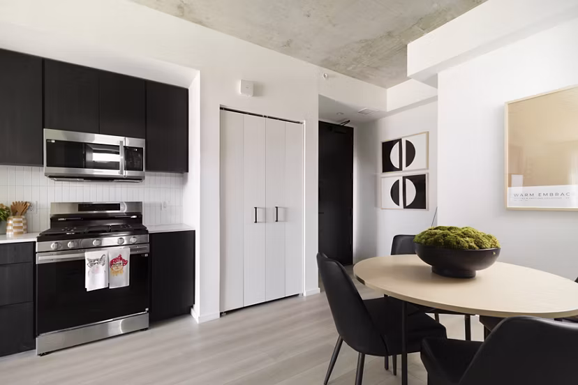 kitchen at Rosie Apartments
