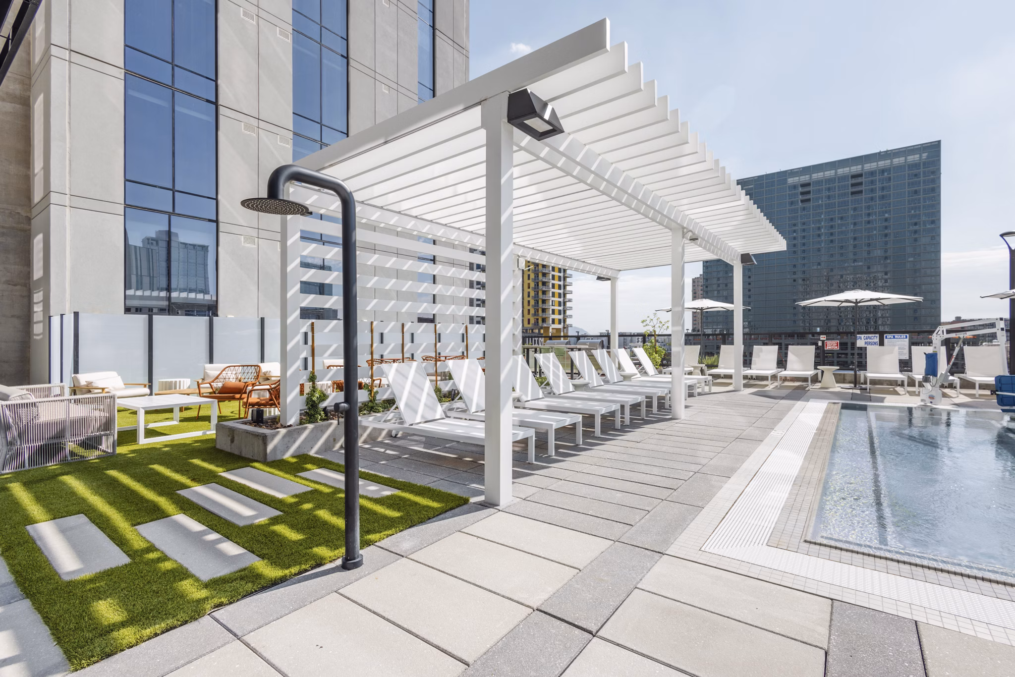 pool at Rosie Apartments