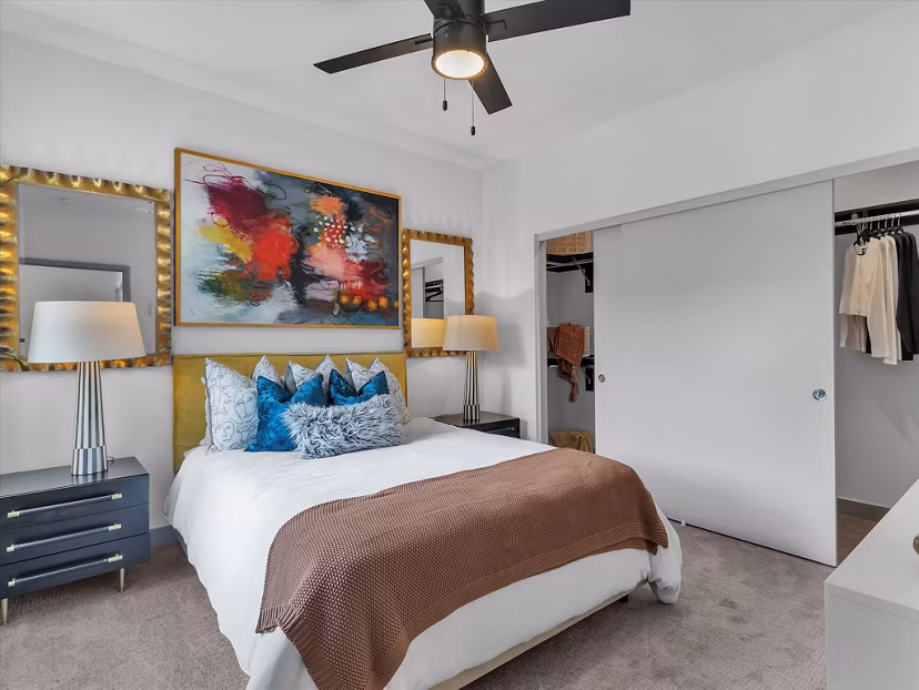bedroom at Envision at Sunset Apartments 
