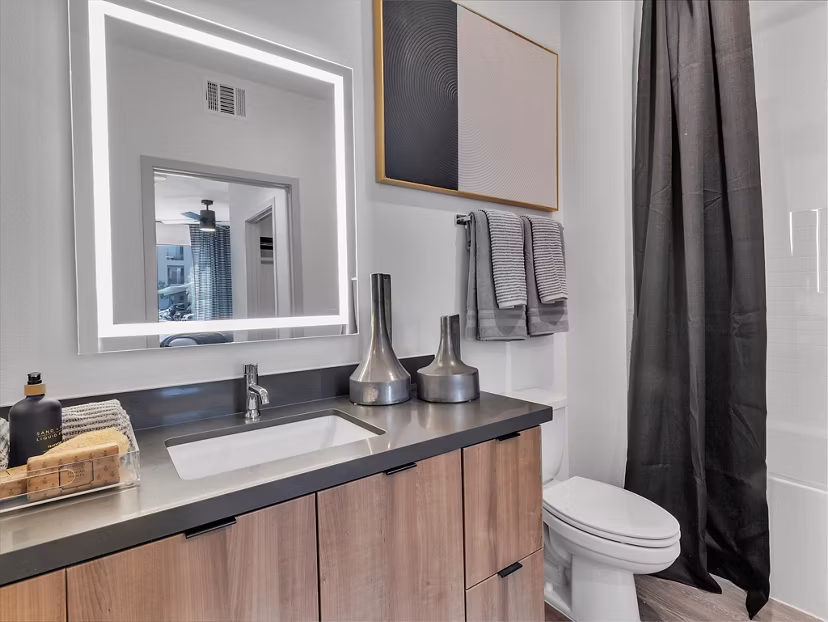bathroom at Envision at Sunset Apartments 