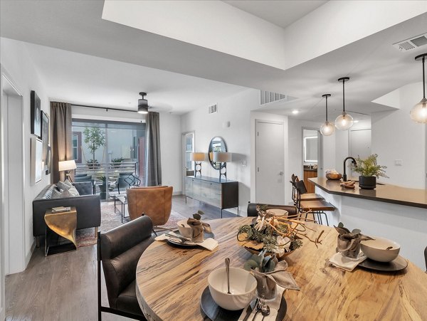dining room at Elysian at Sunset Apartments