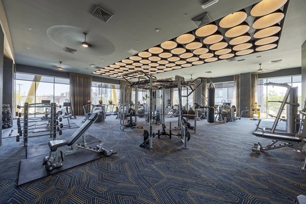 fitness center at Envision at Sunset Apartments 