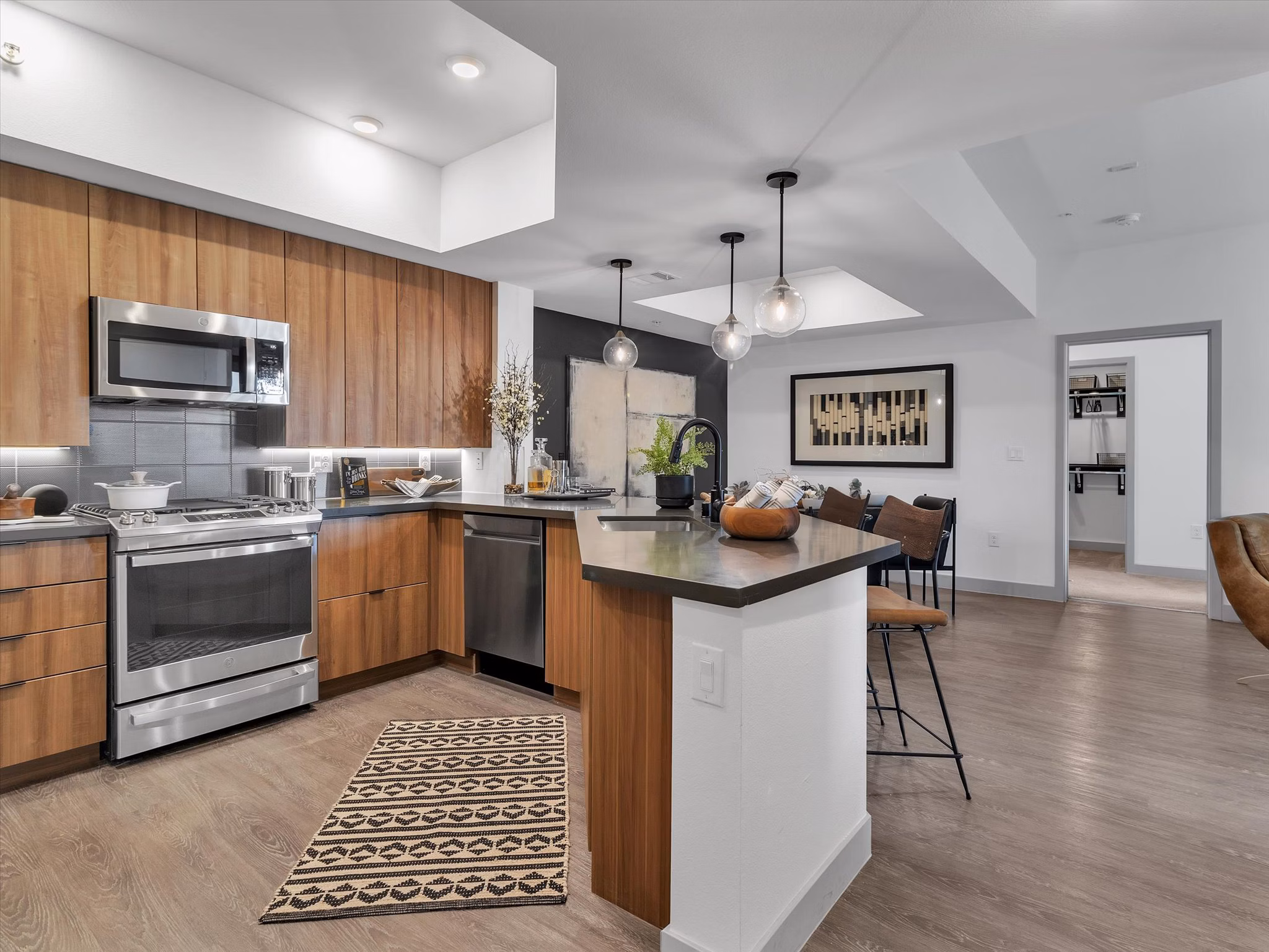 kitchen at Elysian at Sunset Apartment