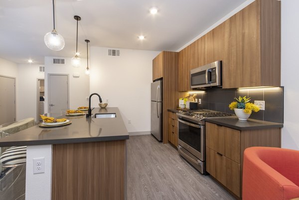 kitchen at Elysian at Sunset Apartment