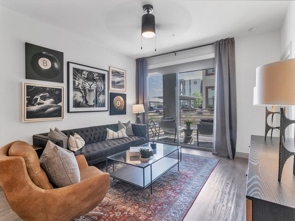living room at Elysian at Sunset Apartment
