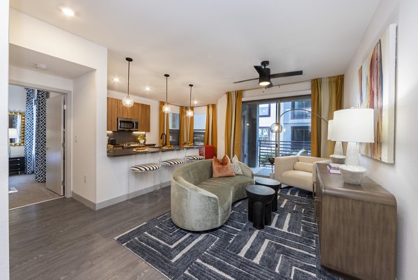 living room at Elysian at Sunset Apartment