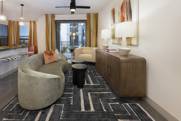 living room at Elysian at Sunset Apartment