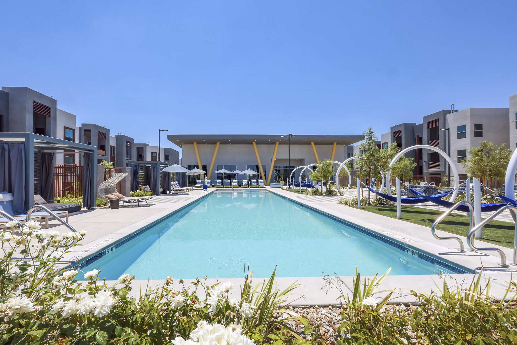 pool at Elysian at Sunset Apartments