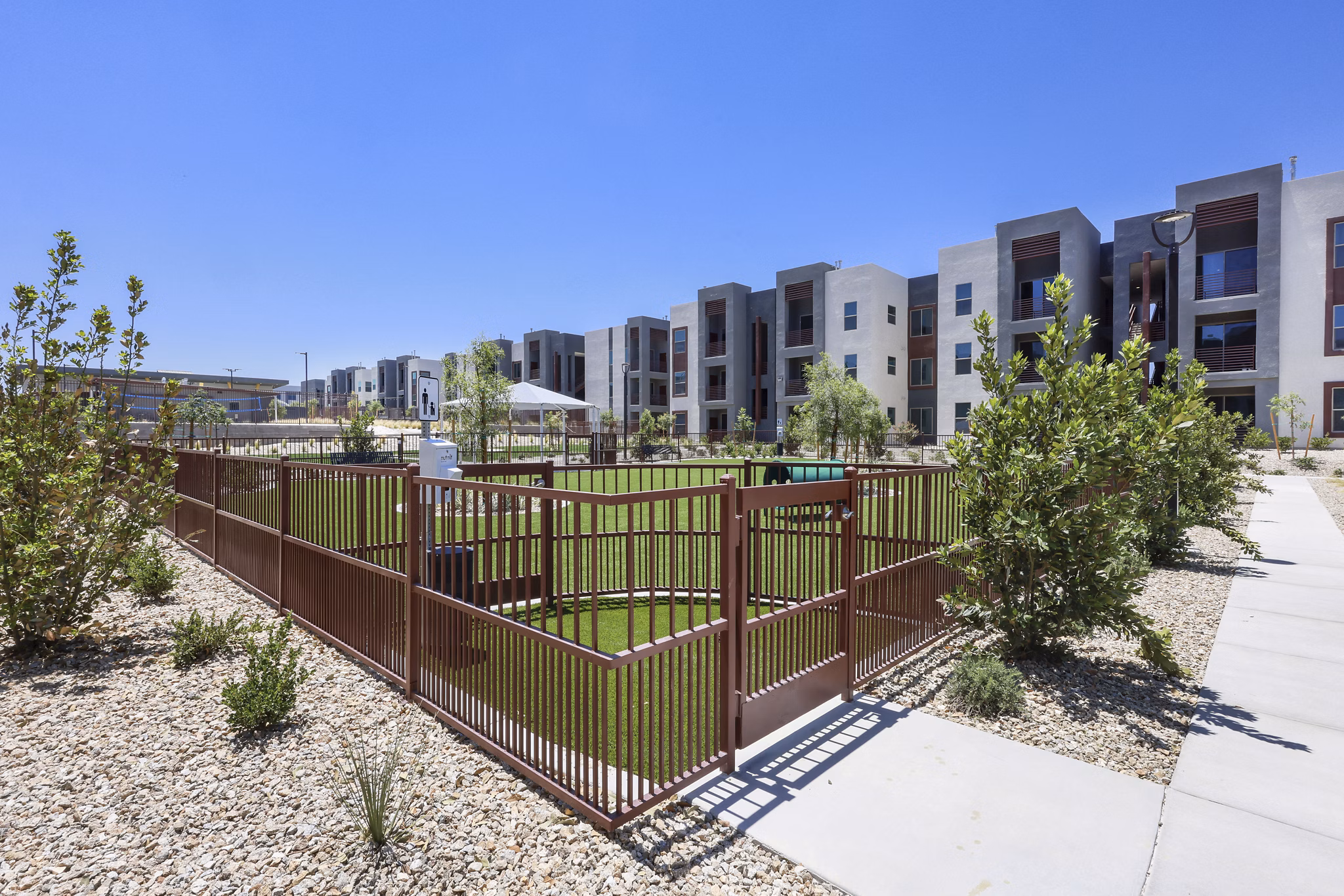 dog park at Elysian at Sunset Apartments