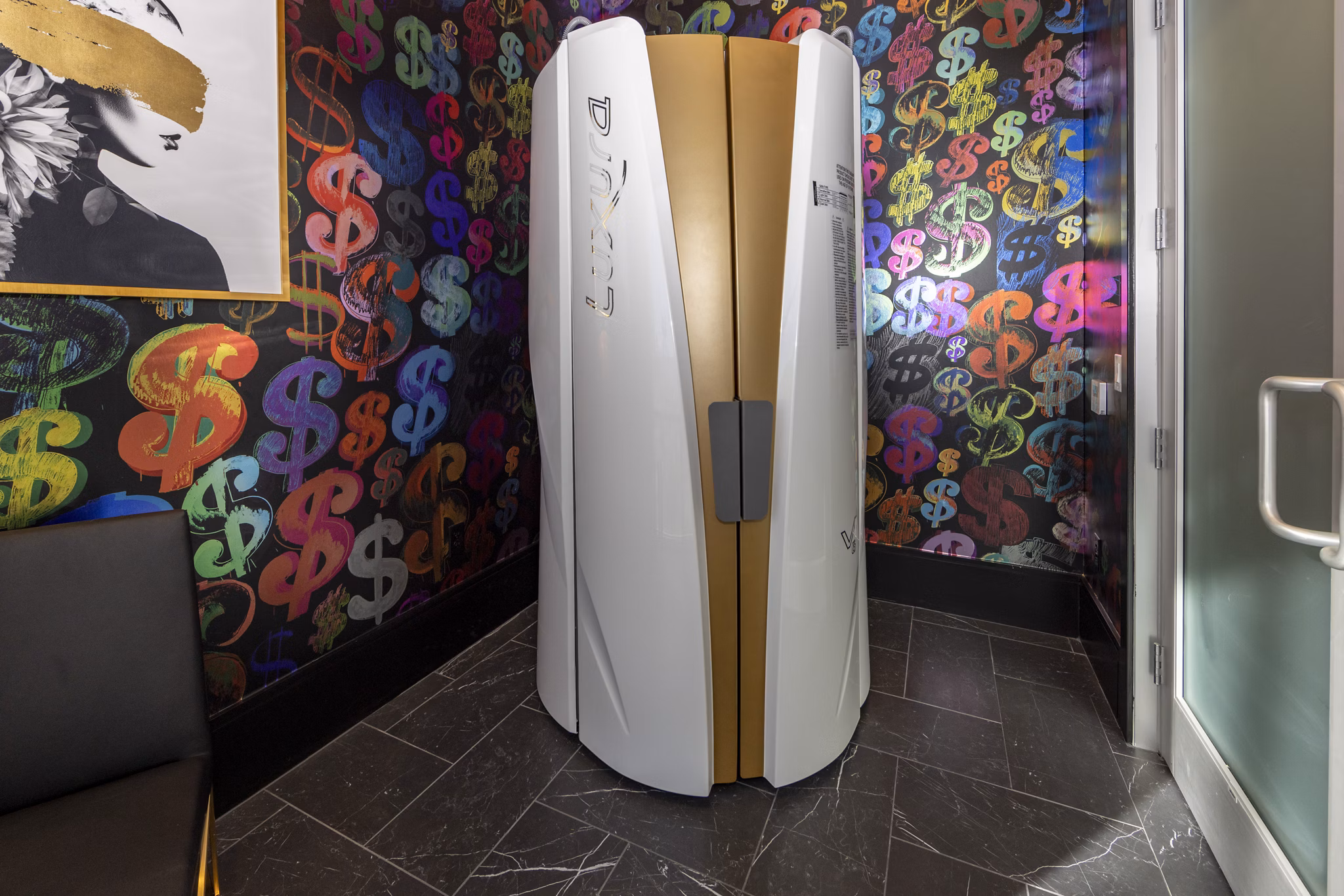 sauna at Envision at Sunset Apartments