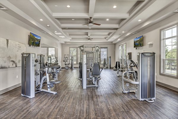 fitness center at Wiregrass at Stone Oak Apartments