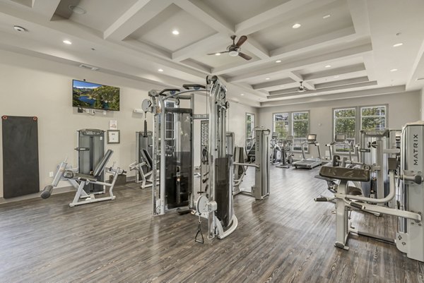 fitness center at Wiregrass at Stone Oak Apartments