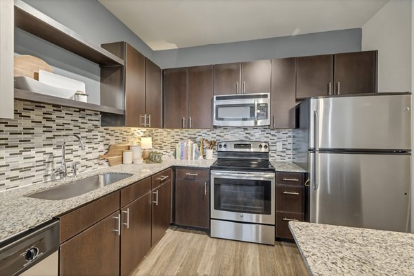 kitchen at Wiregrass at Stone Oak Apartments