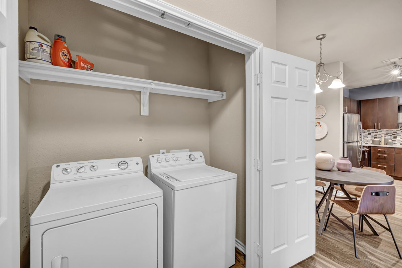 Laundry room at Wiregrass At Stone Oak