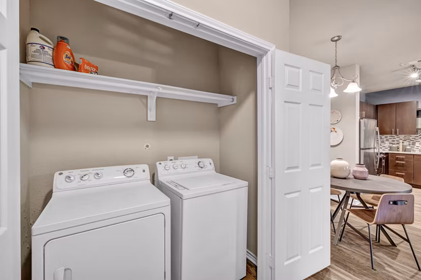laundry room at Wiregrass at Stone Oak Apartments