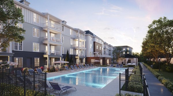 pool at Album Summit Pines Apartments