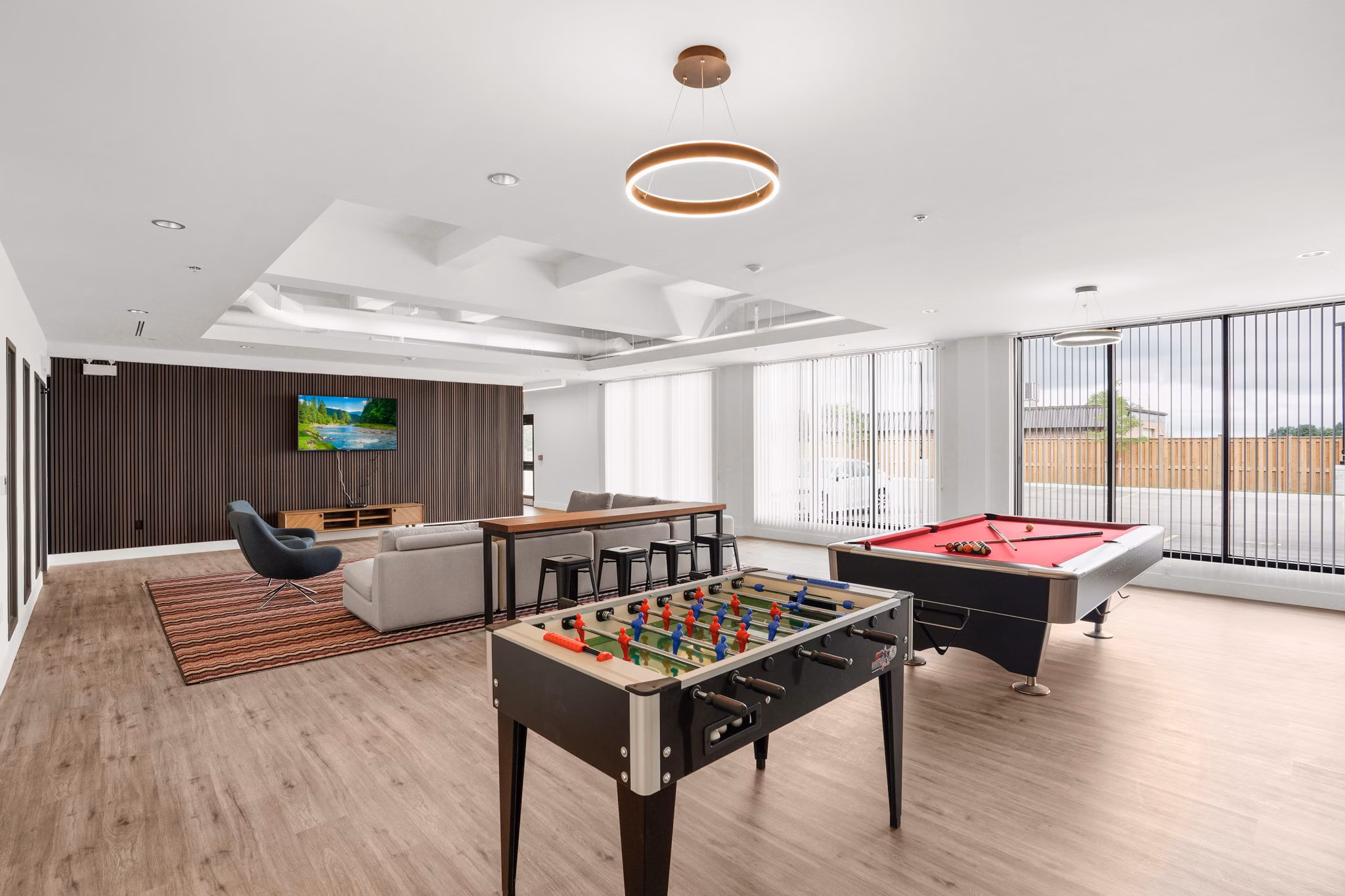 clubhouse at FUZE Woodstock Apartments
