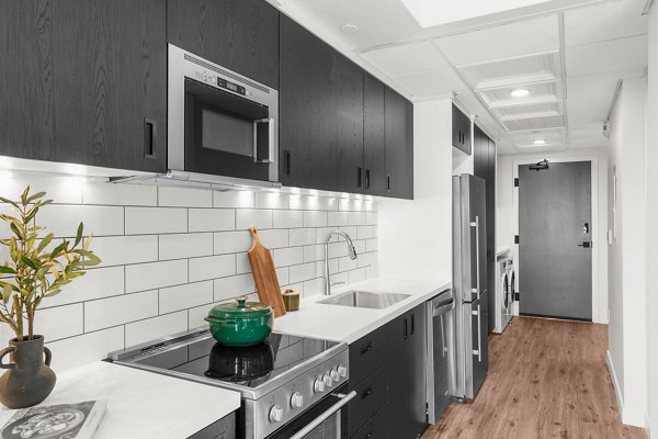 kitchen at FUZE Woodstock Apartments