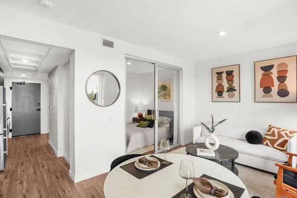 living room at FUZE Woodstock Apartments