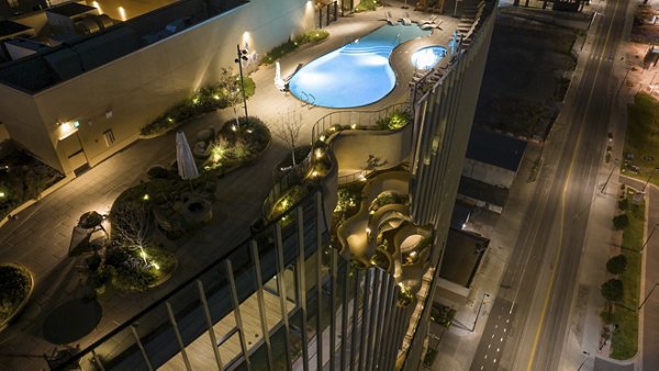 pool at One River North Apartments 