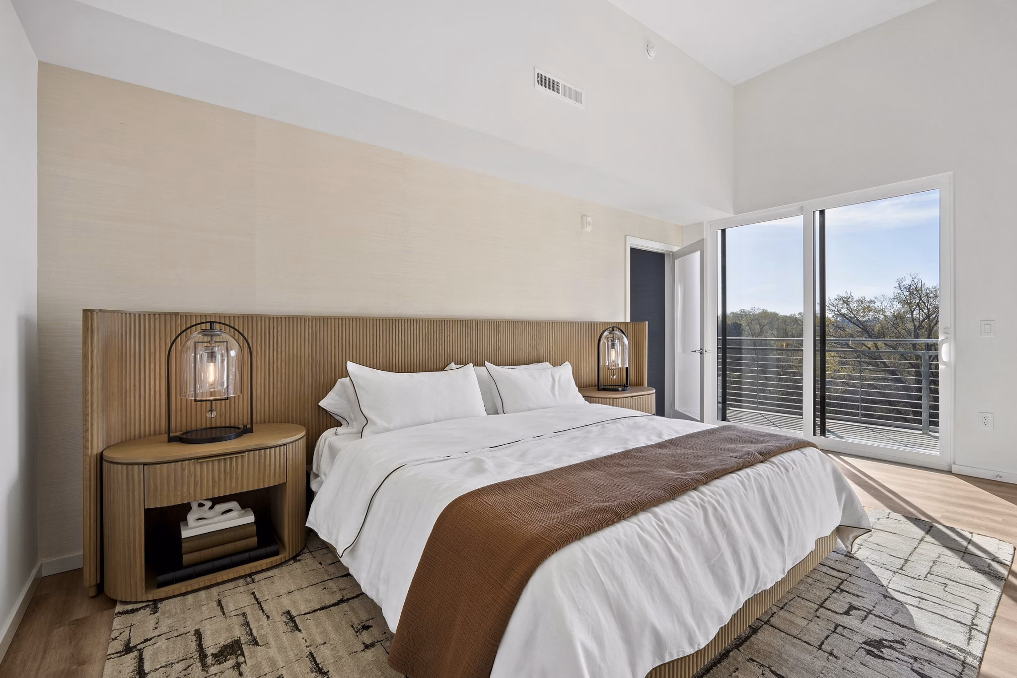 Bedroom at The Seventeen Hundred on East Apartments