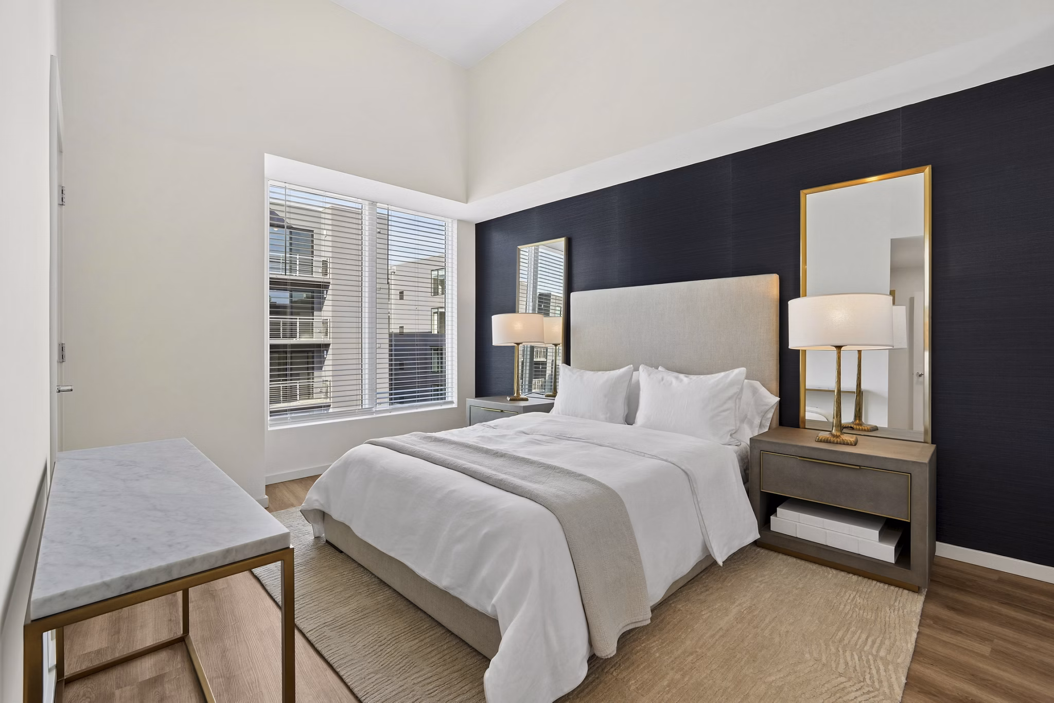 Bedroom at The Seventeen Hundred on East Apartments