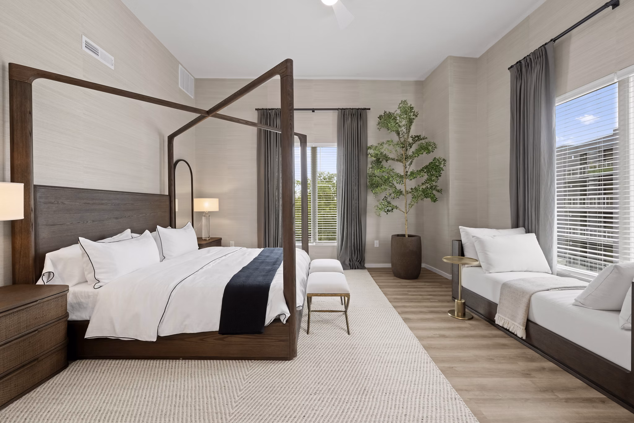 Bedroom at Seventeen Hundred Apartments