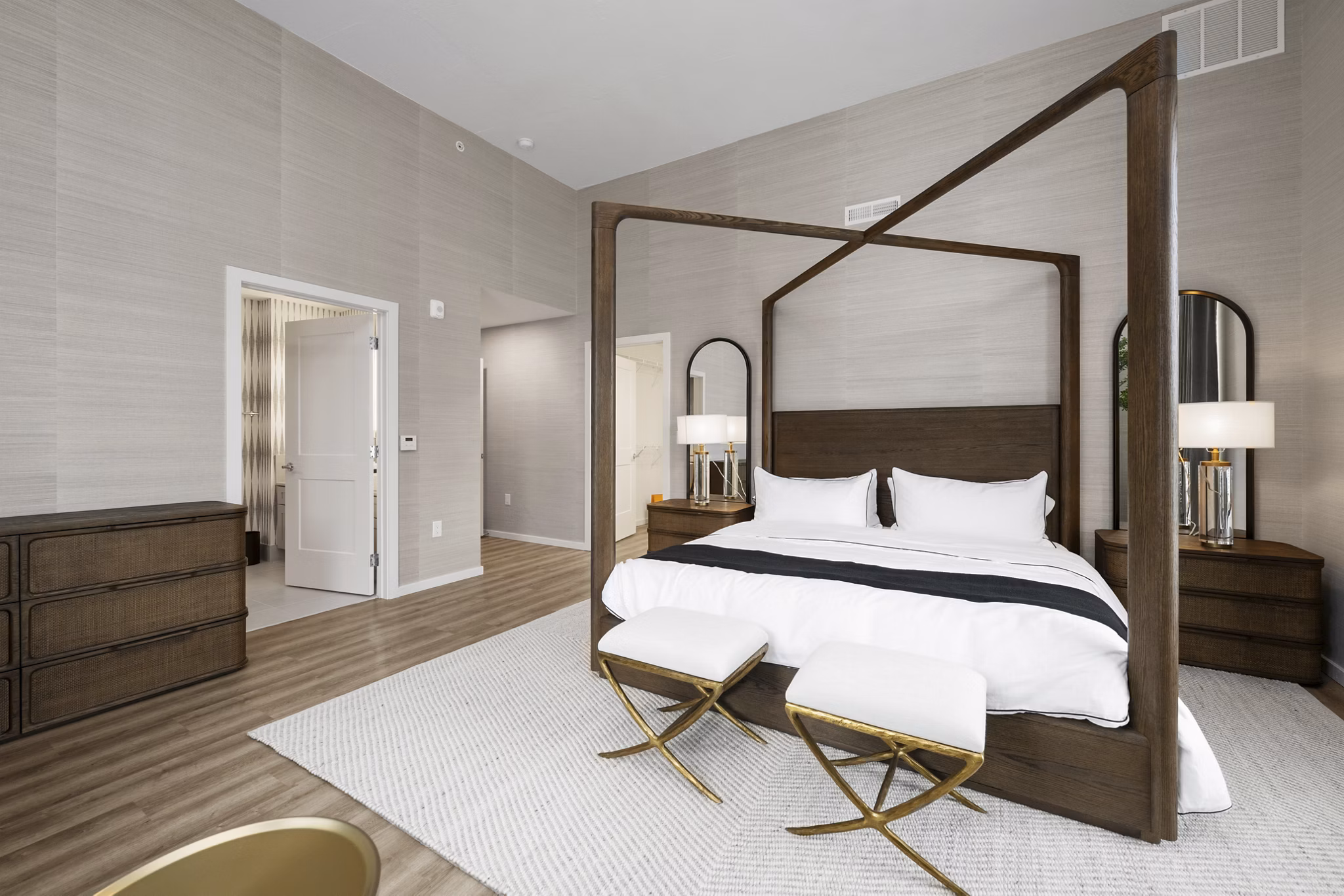 Bedroom at Seventeen Hundred Apartments