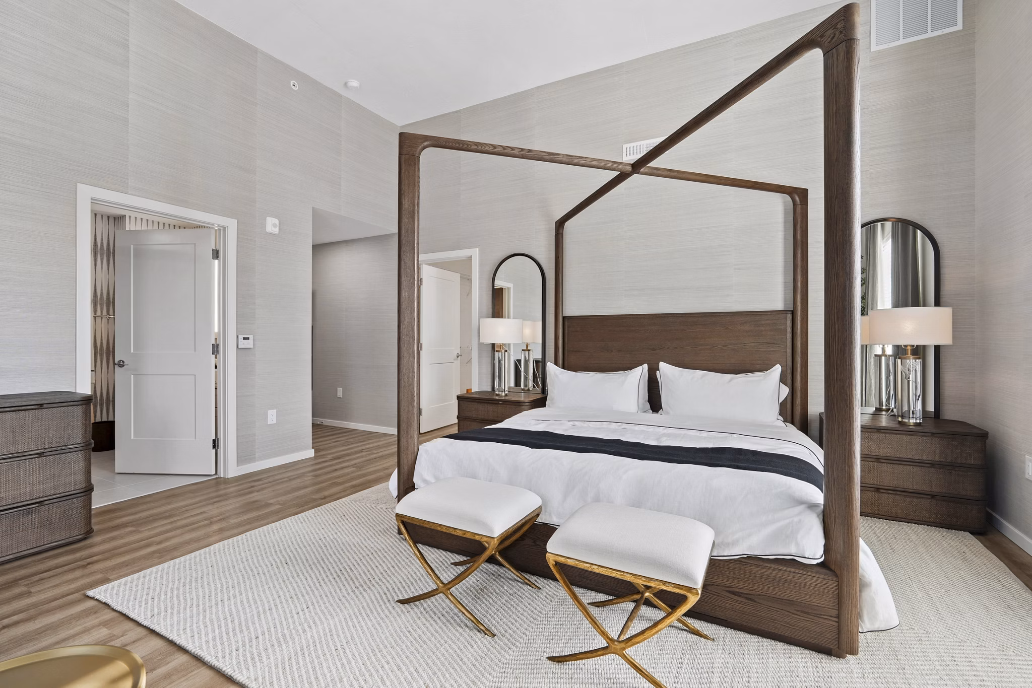 Bedroom at The Seventeen Hundred on East Apartments
