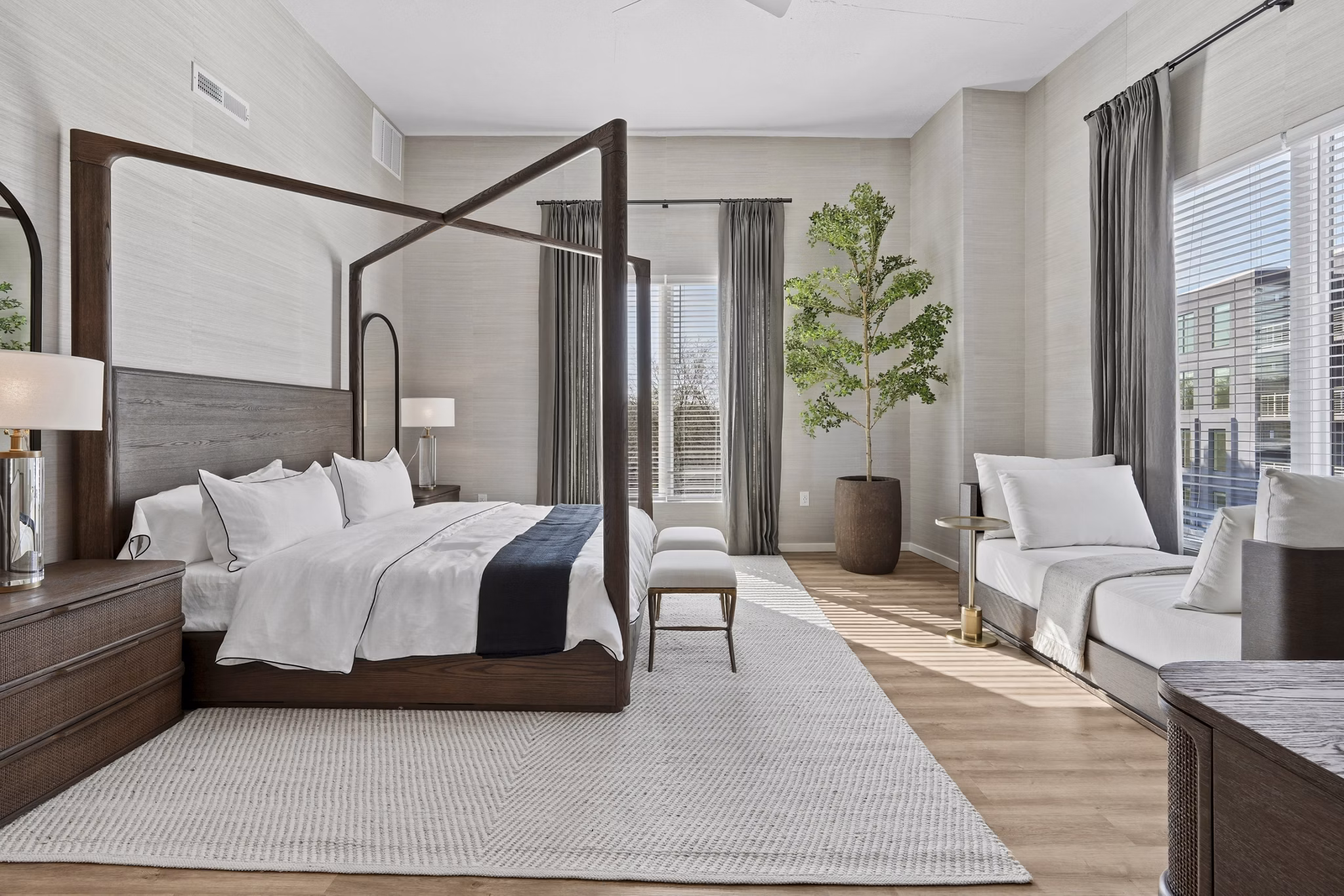 Bedroom at The Seventeen Hundred on East Apartments
