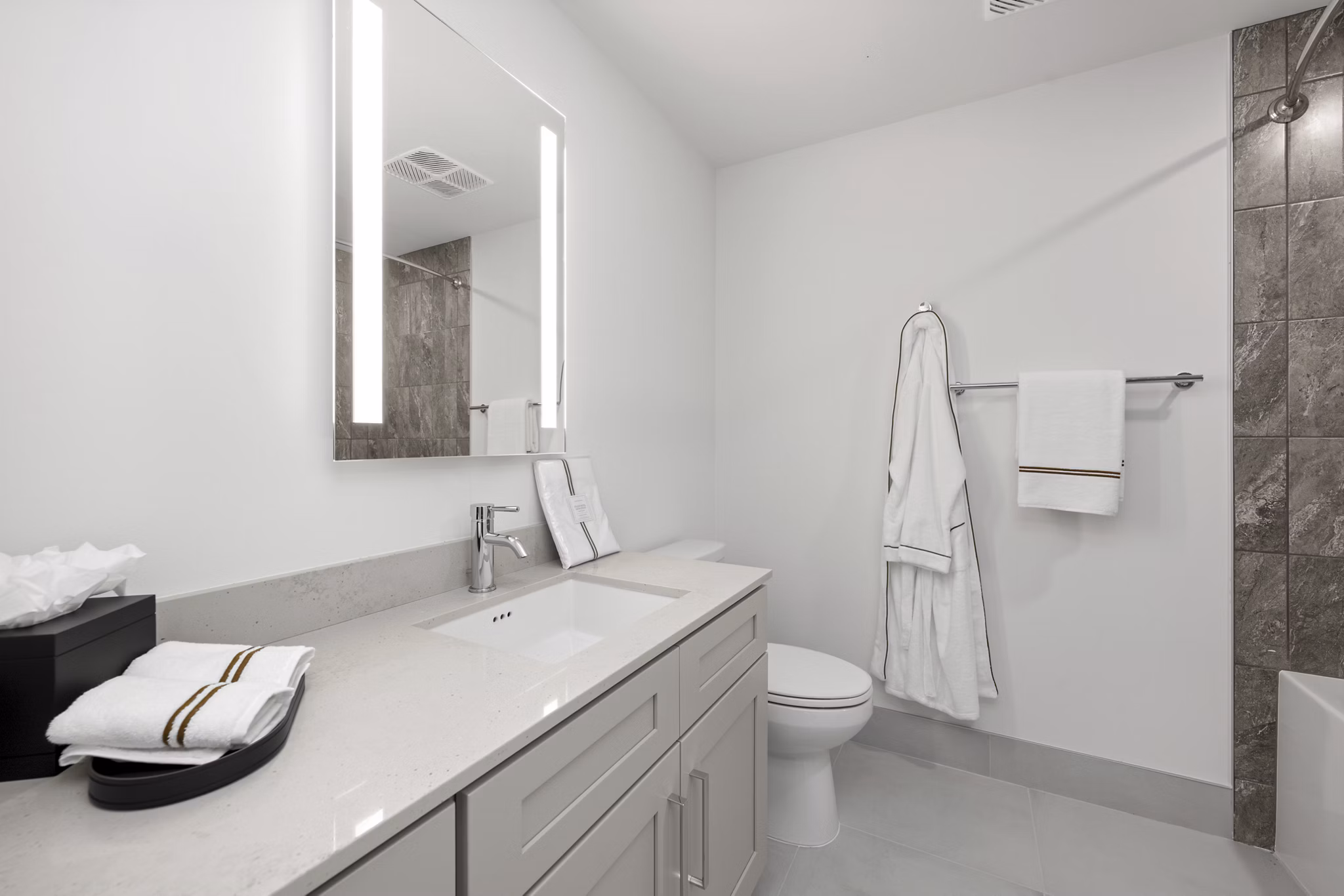 Bathroom at Seventeen Hundred Apartments
