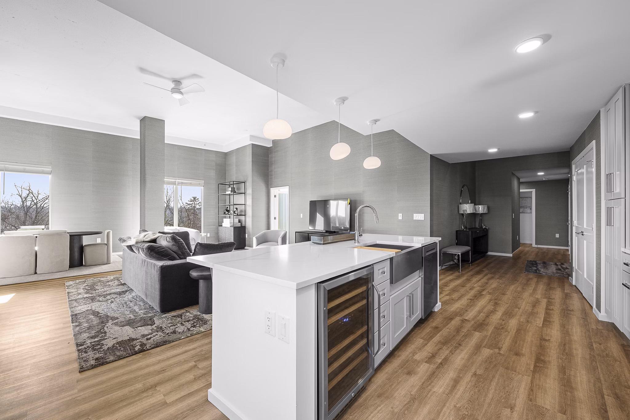 kitchen at The Seventeen Hundred on East Apartments