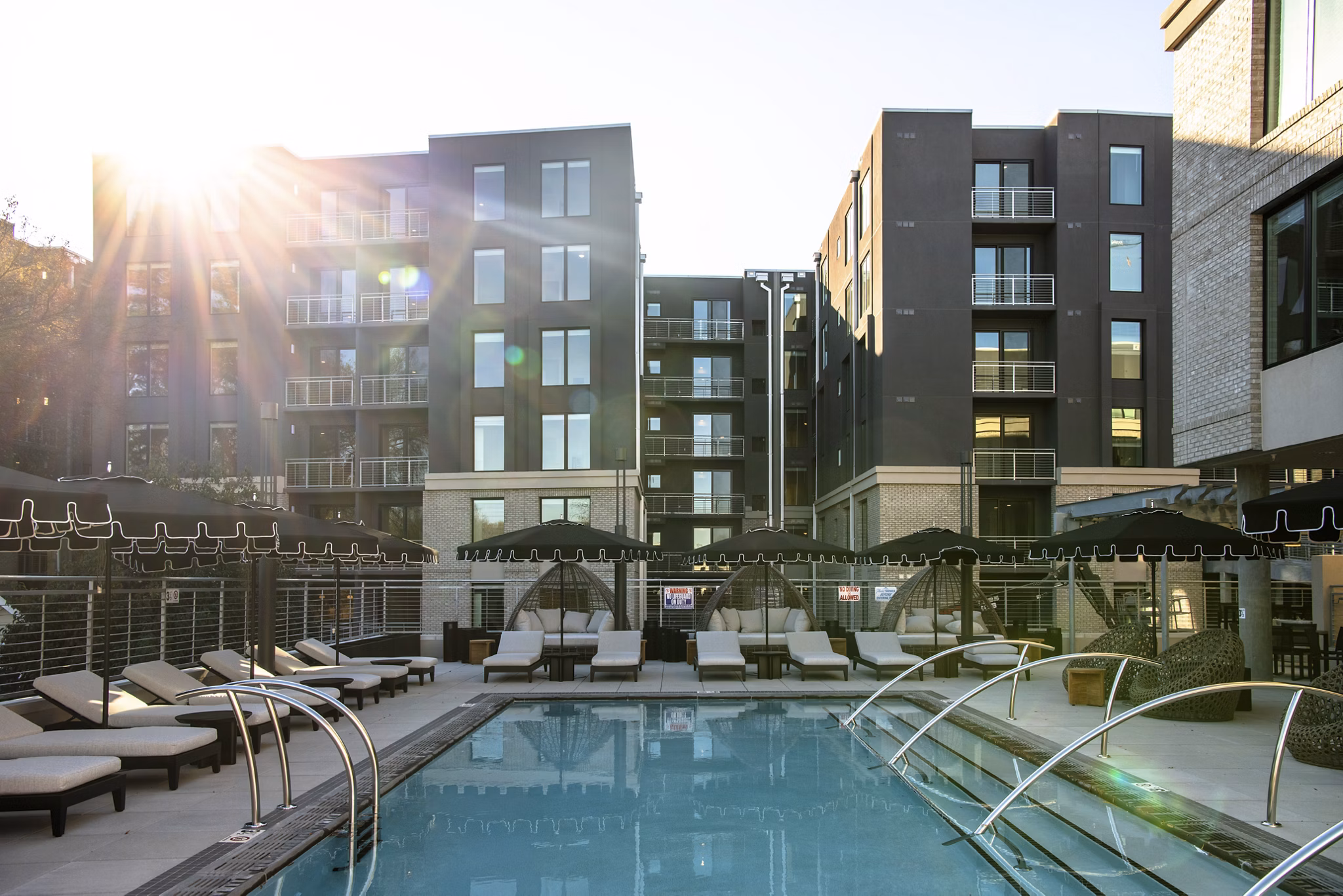 Pool at The Seventeen Hundred on East Apartments