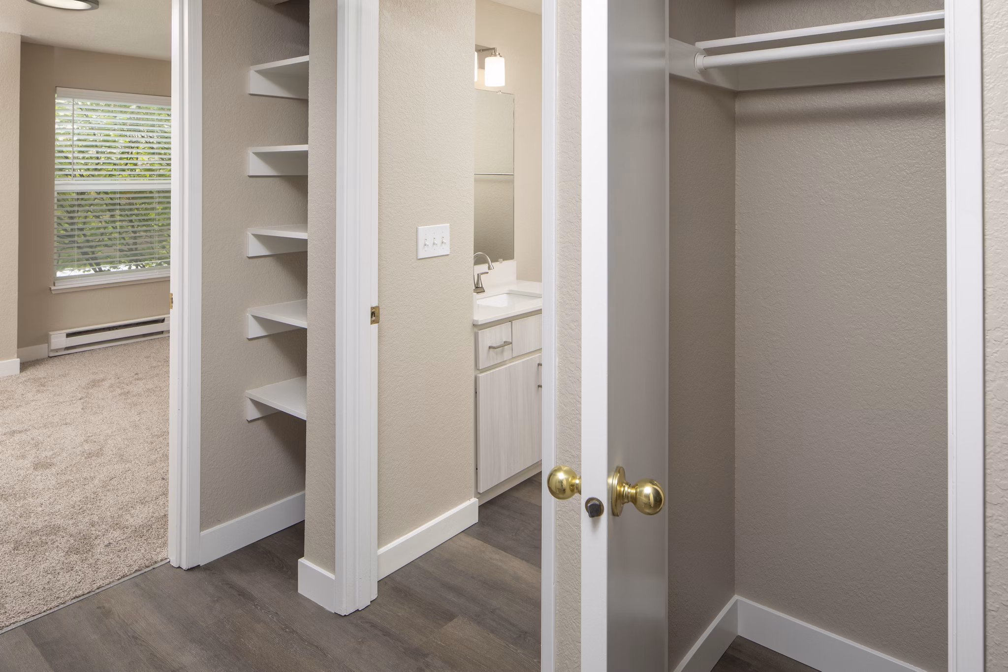Closet at Avana Powell Valley Apartments