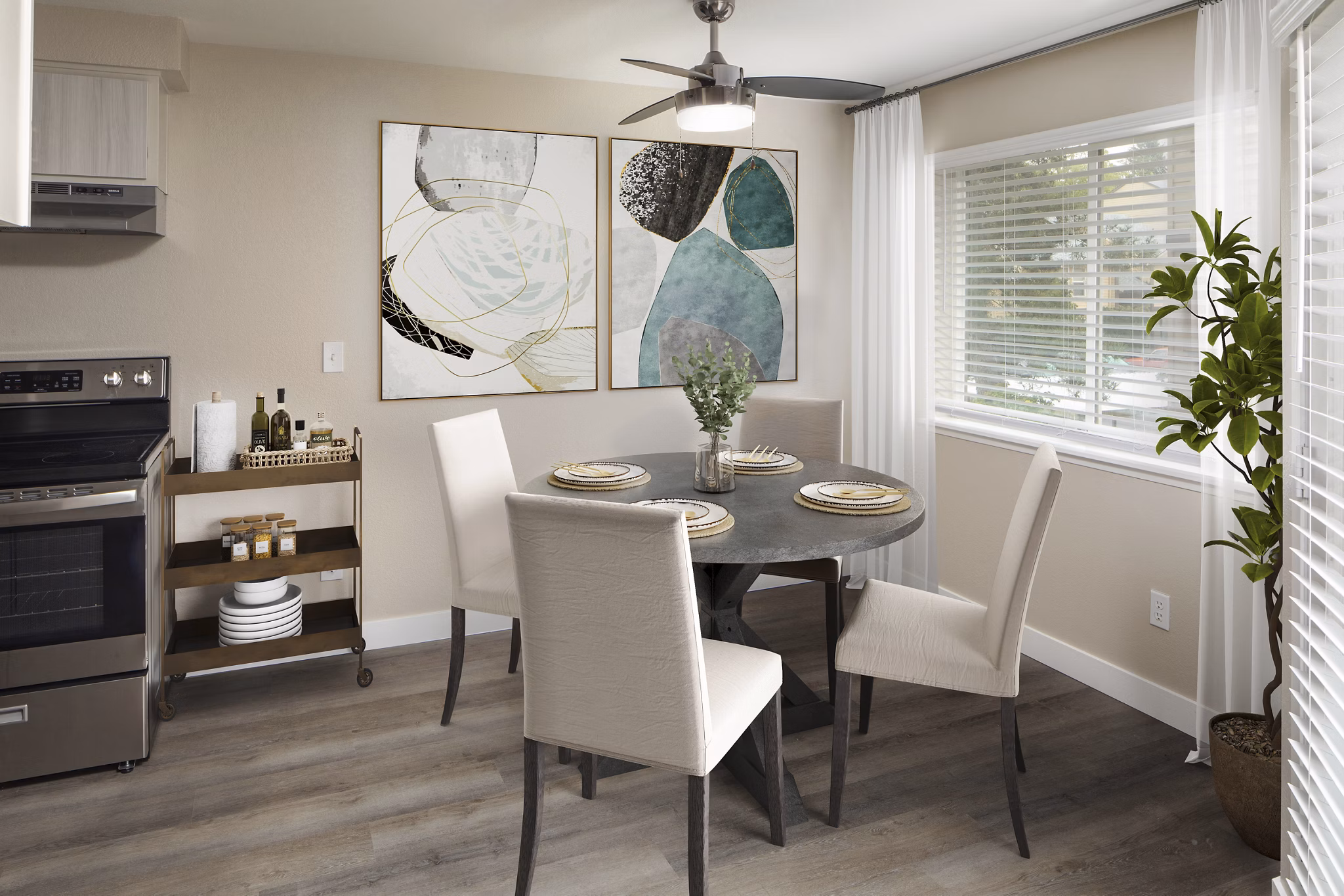 dining room at Avana Powell Valley Apartments
