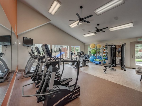 fitness center at Render Stockbridge Apartments