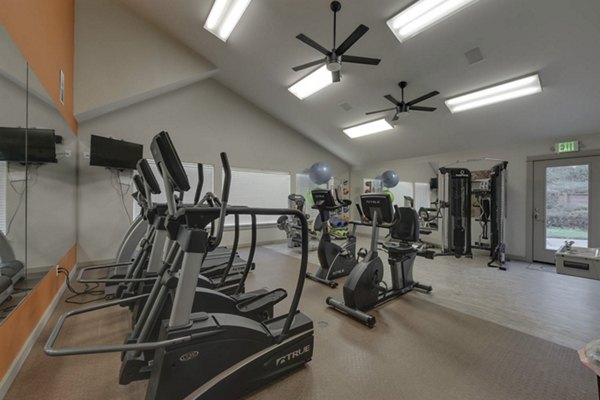 fitness center at Render Stockbridge Apartments
