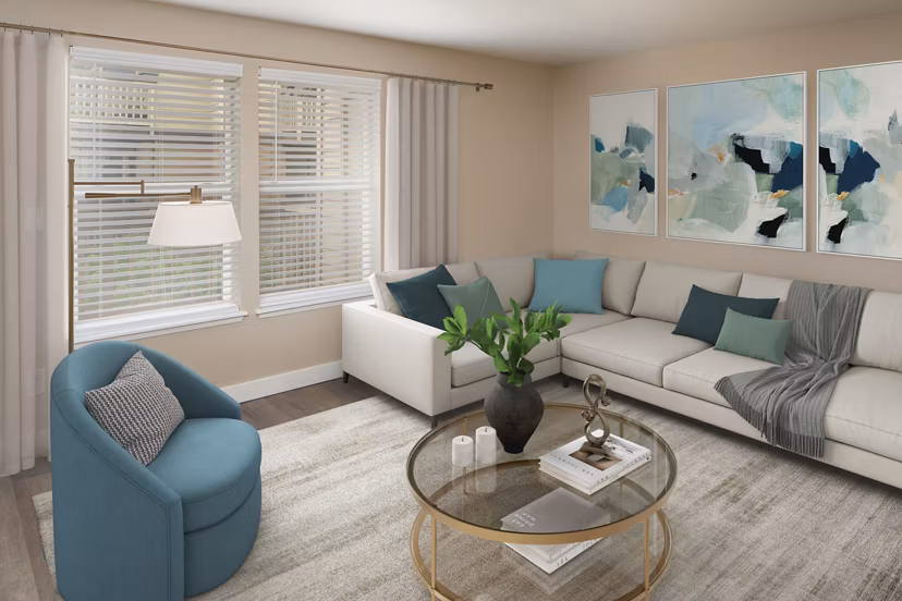 living room at Avana Powell Valley Apartments