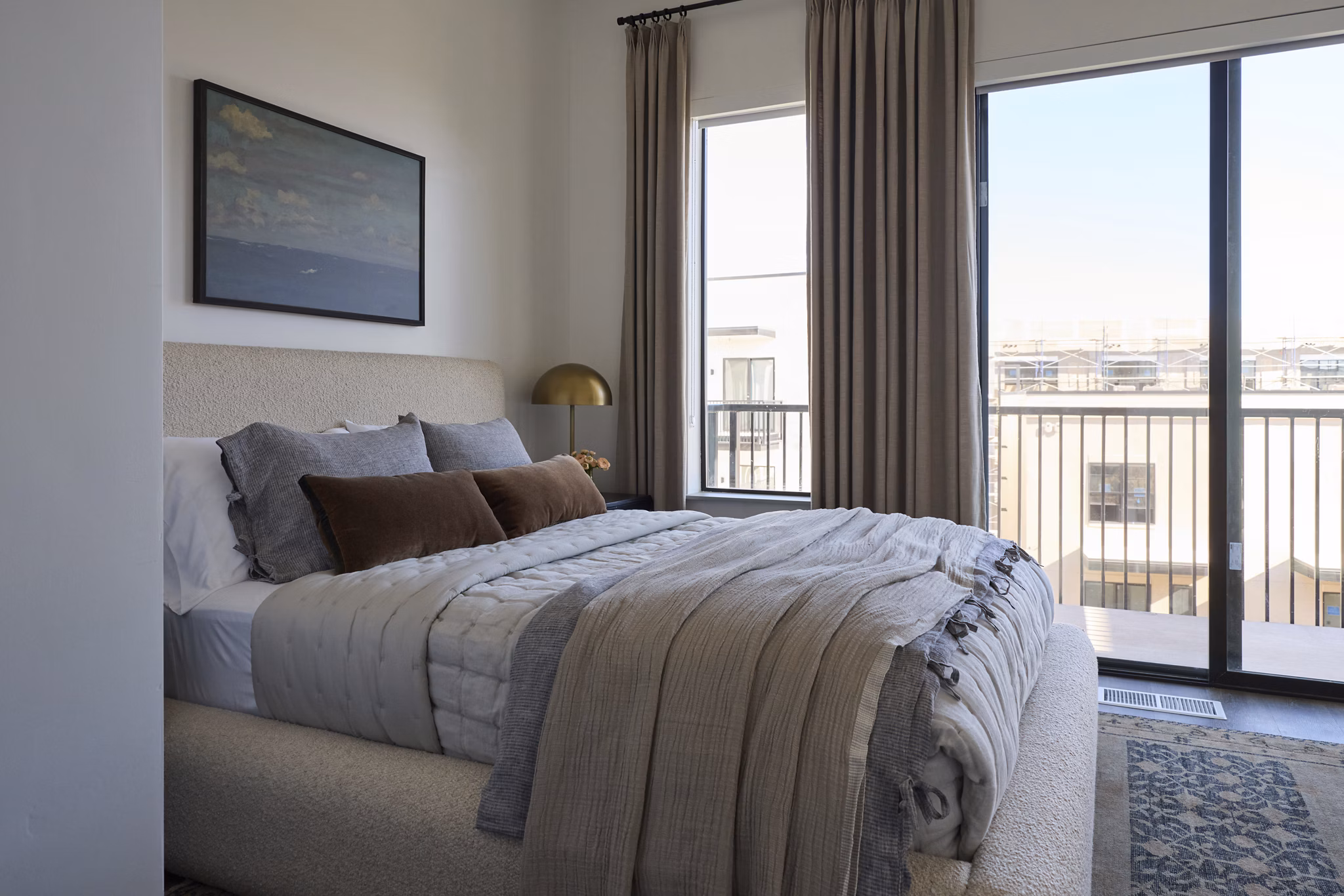 bedroom at 120 & 220 Bend Apartments