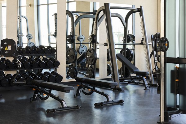 fitness center at 120 & 220 Bend Apartments