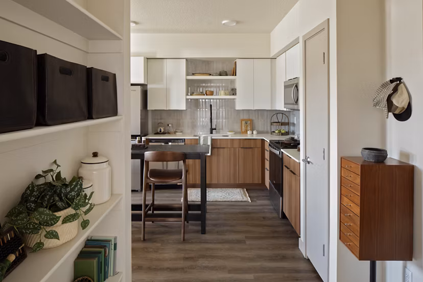 kitchen at 120 & 220 Bend Apartments 