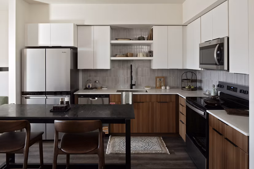 kitchen at 120 & 220 Bend Apartments 