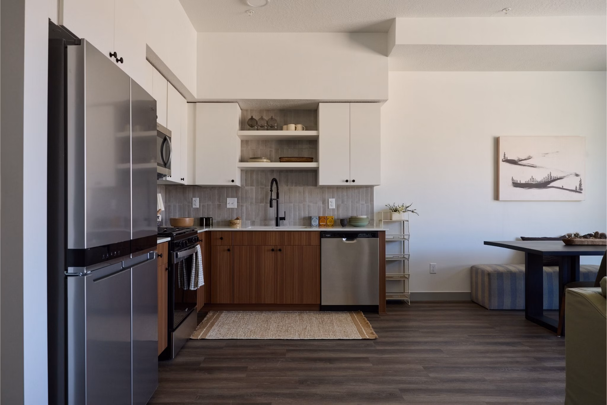 kitchen at 120 & 220 Bend Apartments 