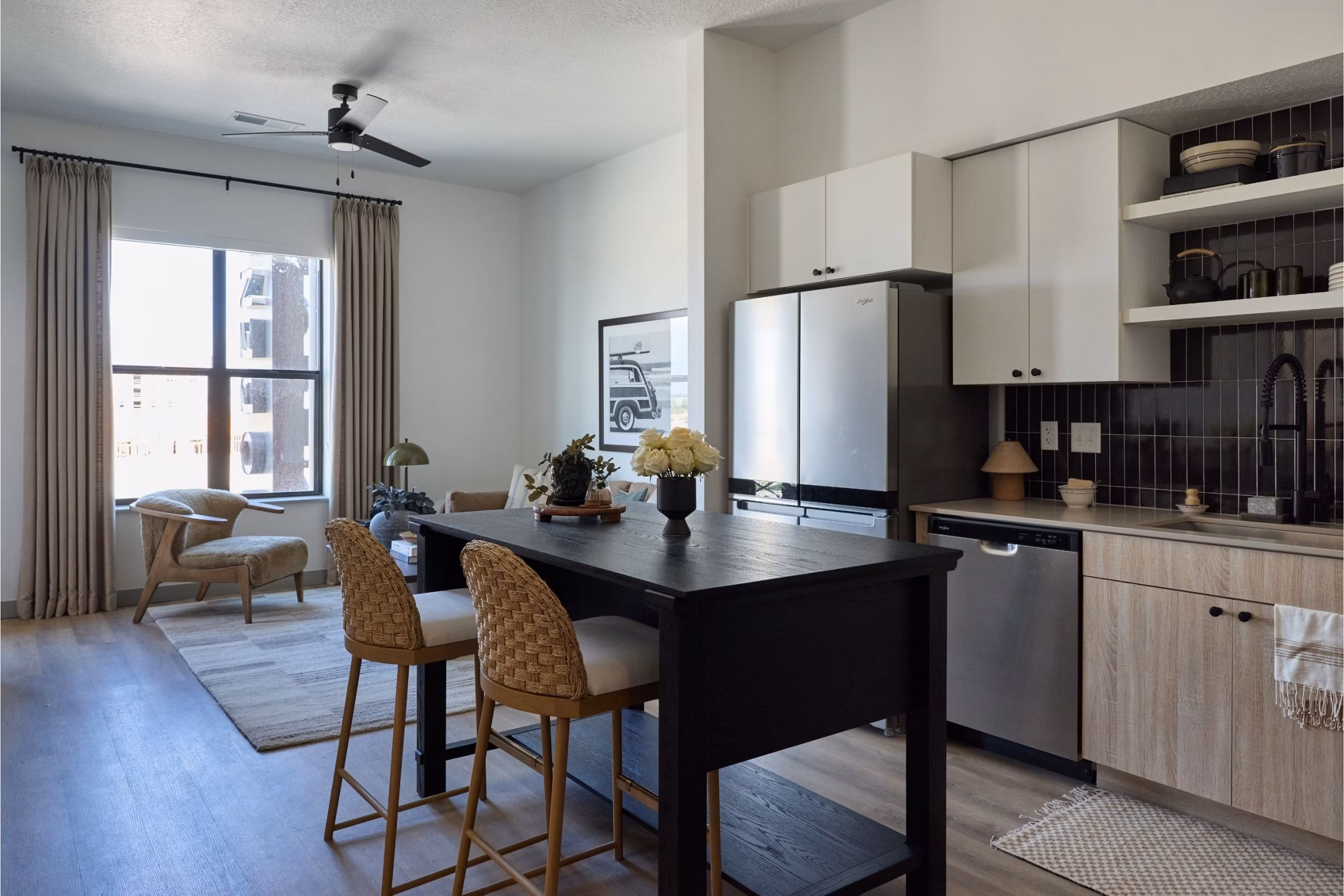 kitchen at 120 & 220 Bend Apartments 